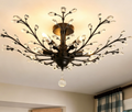 Vintage Crystal Semi-Flush Modern Chandelier